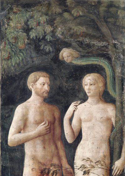 Tentazione di Adamo ed Eva, c.1423-25 (dettaglio) da Tommaso Masolino da Panicale